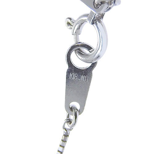 Branch motif diamond necklace D1.00 K18 white gold WG