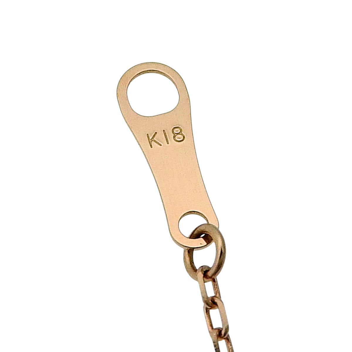 花形钻石项链 D1.00 K18 粉红金 PG