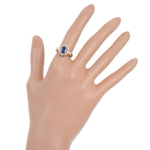 Sapphire and Diamond Ring, S2.01/D0.58, 18K Yellow Gold, YG