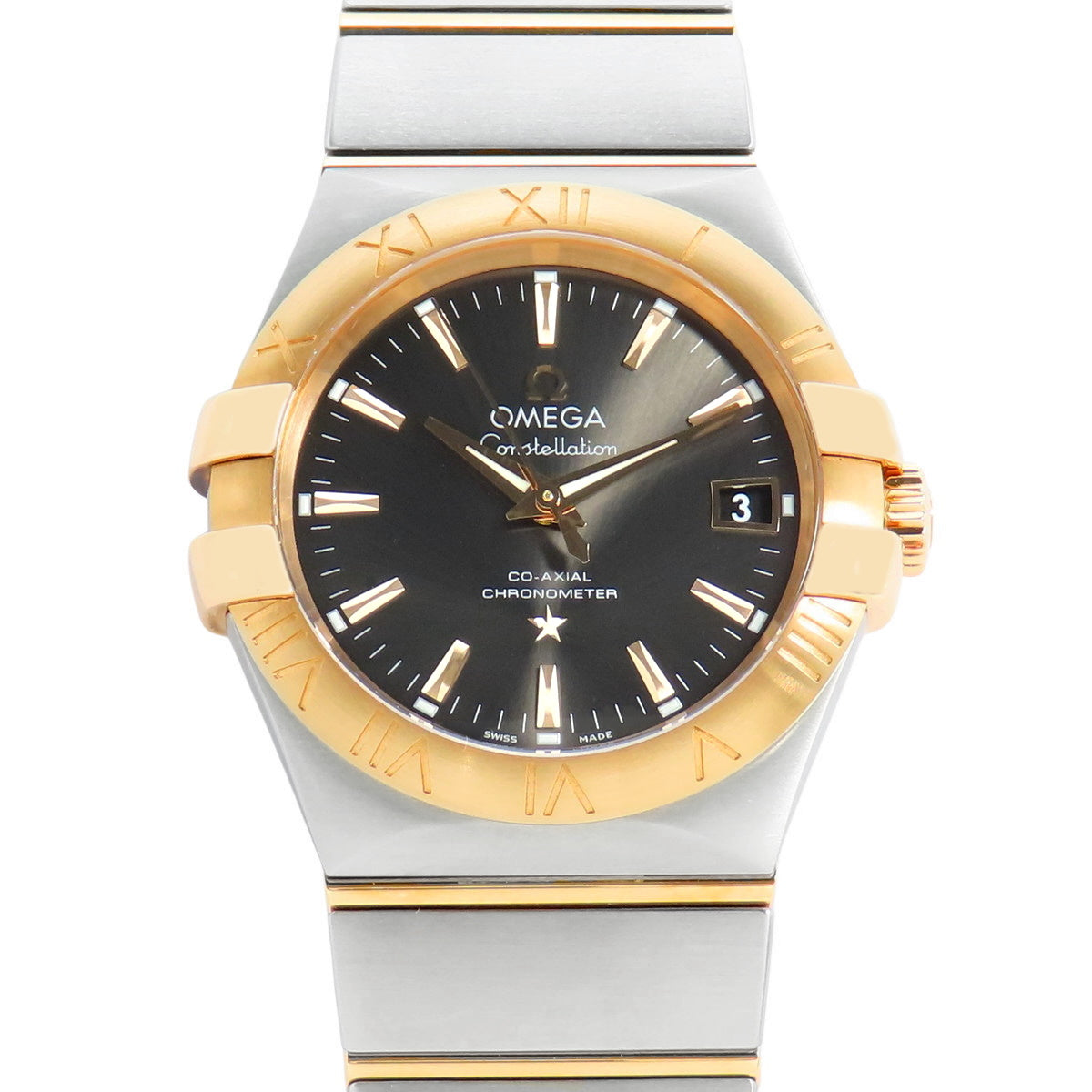 123.20.35.20.06.002 星座系列 同轴腕表 精钢/玫瑰金 自动上链 黑色