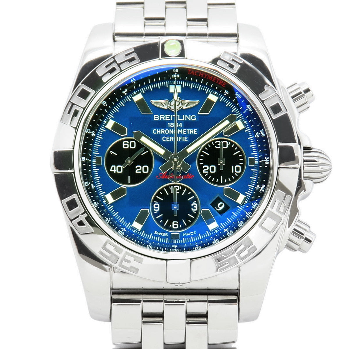 AB011012/C789 クロノマット44 ステンレススチール SS 自動巻き ブルー