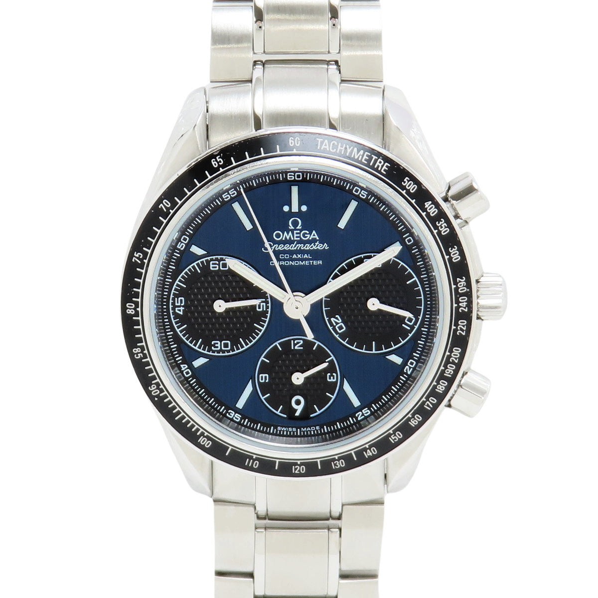 326.30.40.50.03.001 Speedmaster Racing SS Stainless Steel Automatic Blue
