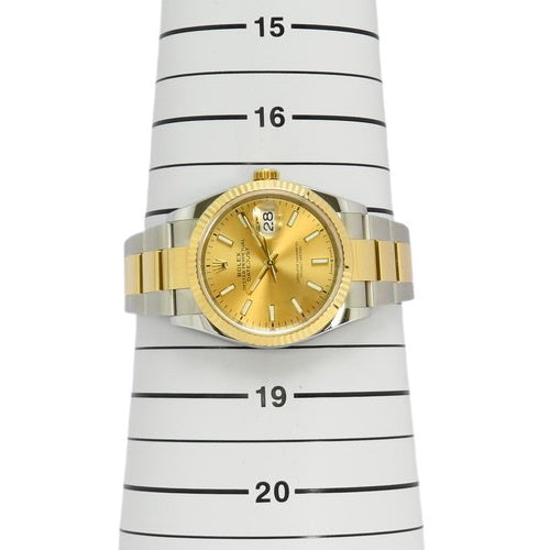 126233 日志型 36 YG SS 随机编号 自动上链 香槟金 蚝式表带