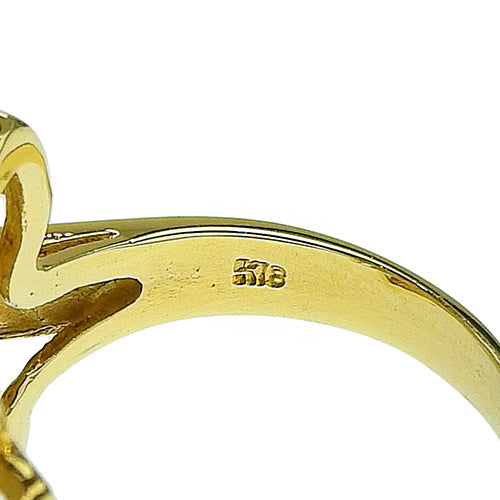 Diamond Flower Ring D1.81 K18 Yellow Gold YG