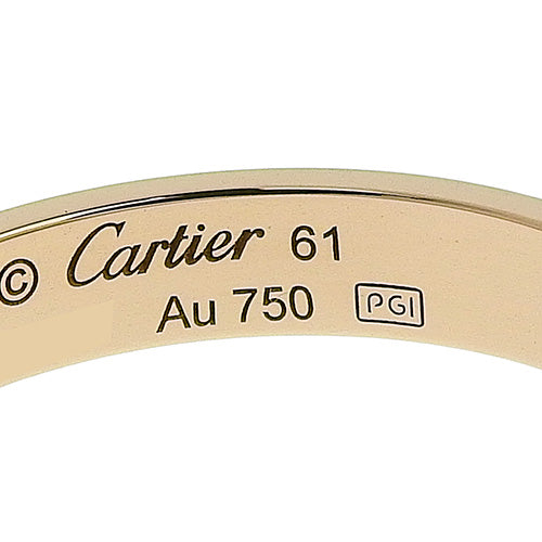 LOVE戒指迷你款 K18 粉红金 PG