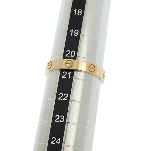 LOVE戒指迷你款 K18 粉红金 PG