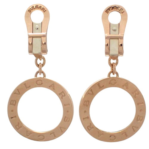 Diamond circle earrings in 18K pink gold and PG