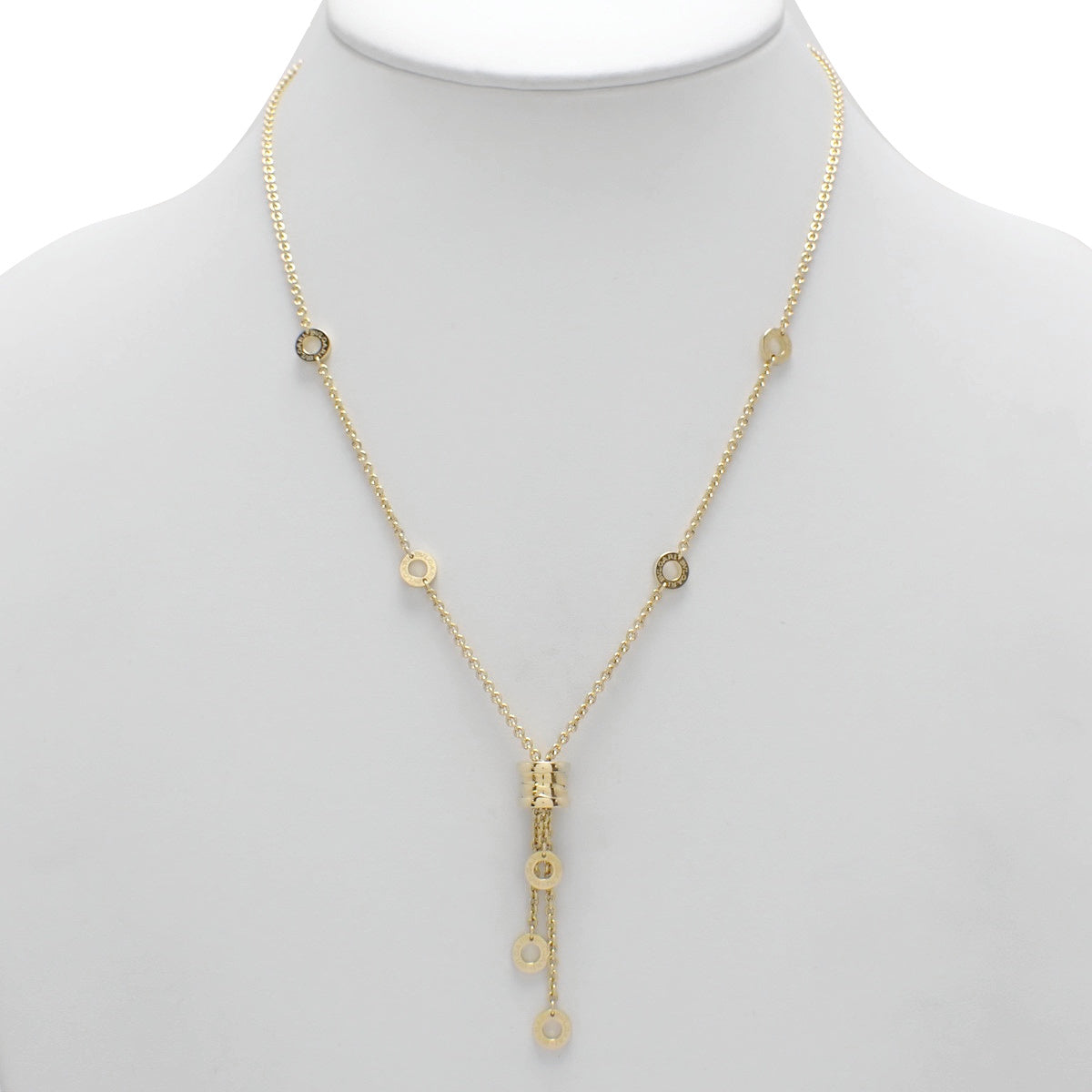 ビー・ゼロワン エレメント ネックレス K18 イエローゴールド YG