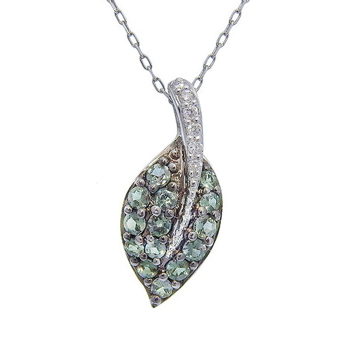 Alexandrite Necklace AL0.40/D0.05 K18 White Gold WG