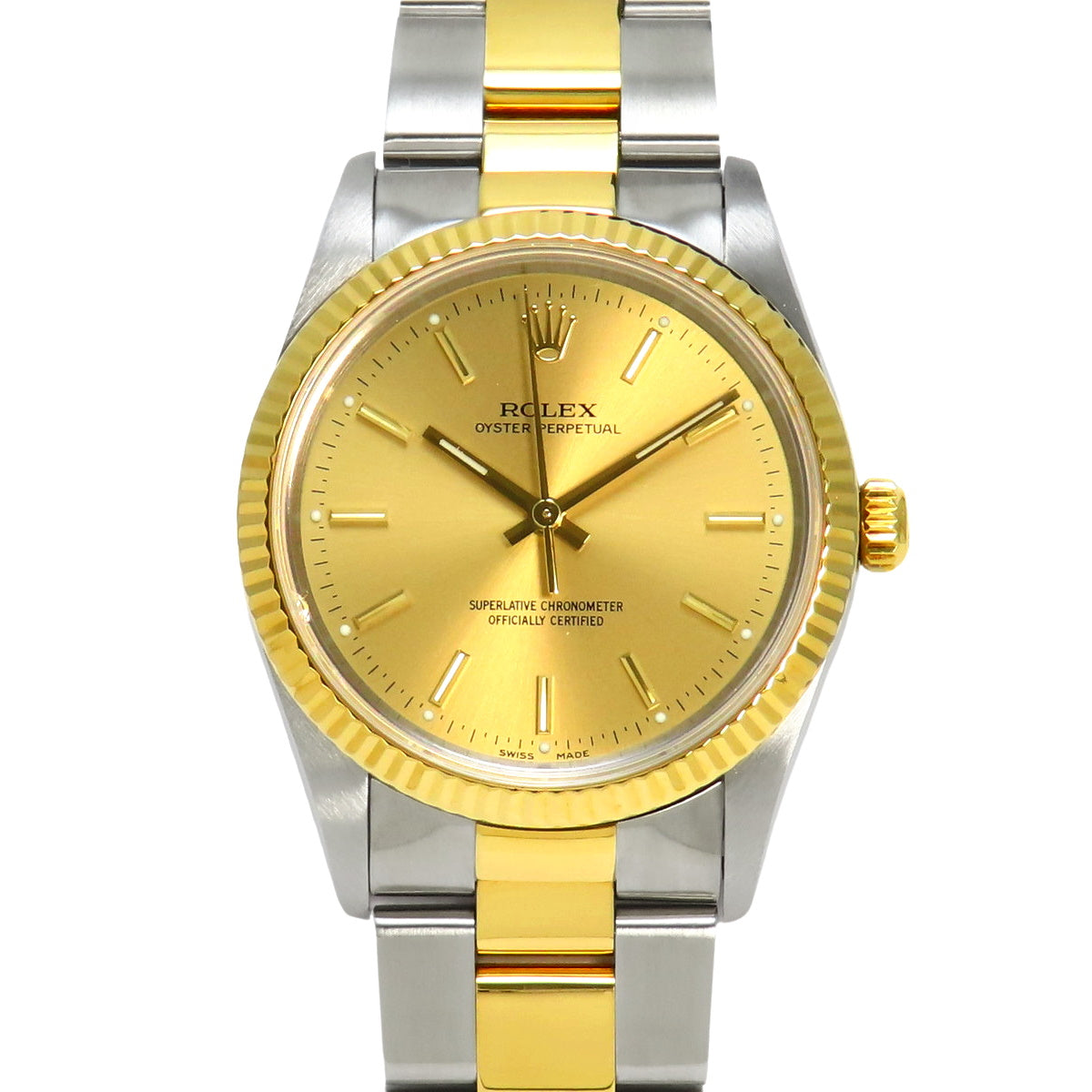 14233 Oyster Perpetual SS/YG T-series Automatic Champagne Gold