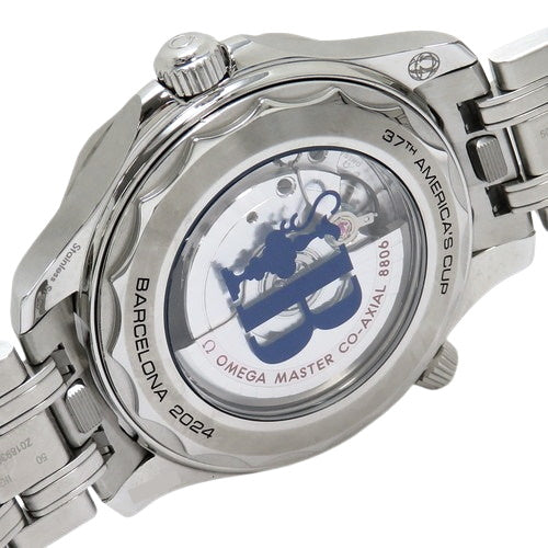 210.30.42.20.04.002 海马系列300米潜水表 不锈钢 自动上链 白色 美洲杯特别版