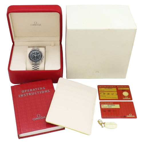 3510.50.00 Speedmaster Stainless Steel SS Automatic Black