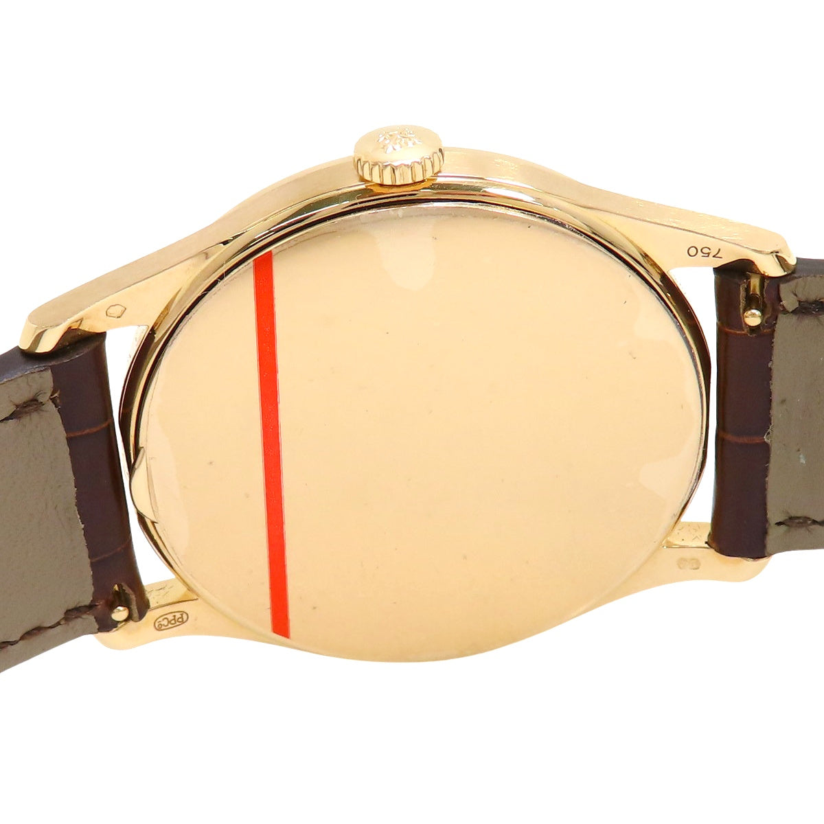 5196R-001 カラトラバ PG/革 手巻き シルバー