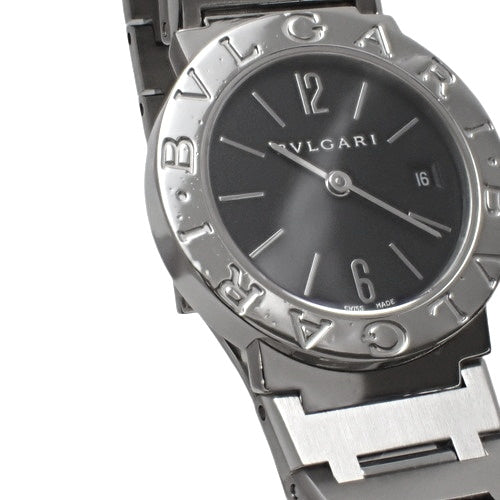 Bvlgari Bvlgari BB26SS Stainless Steel SS Quartz Black Silver