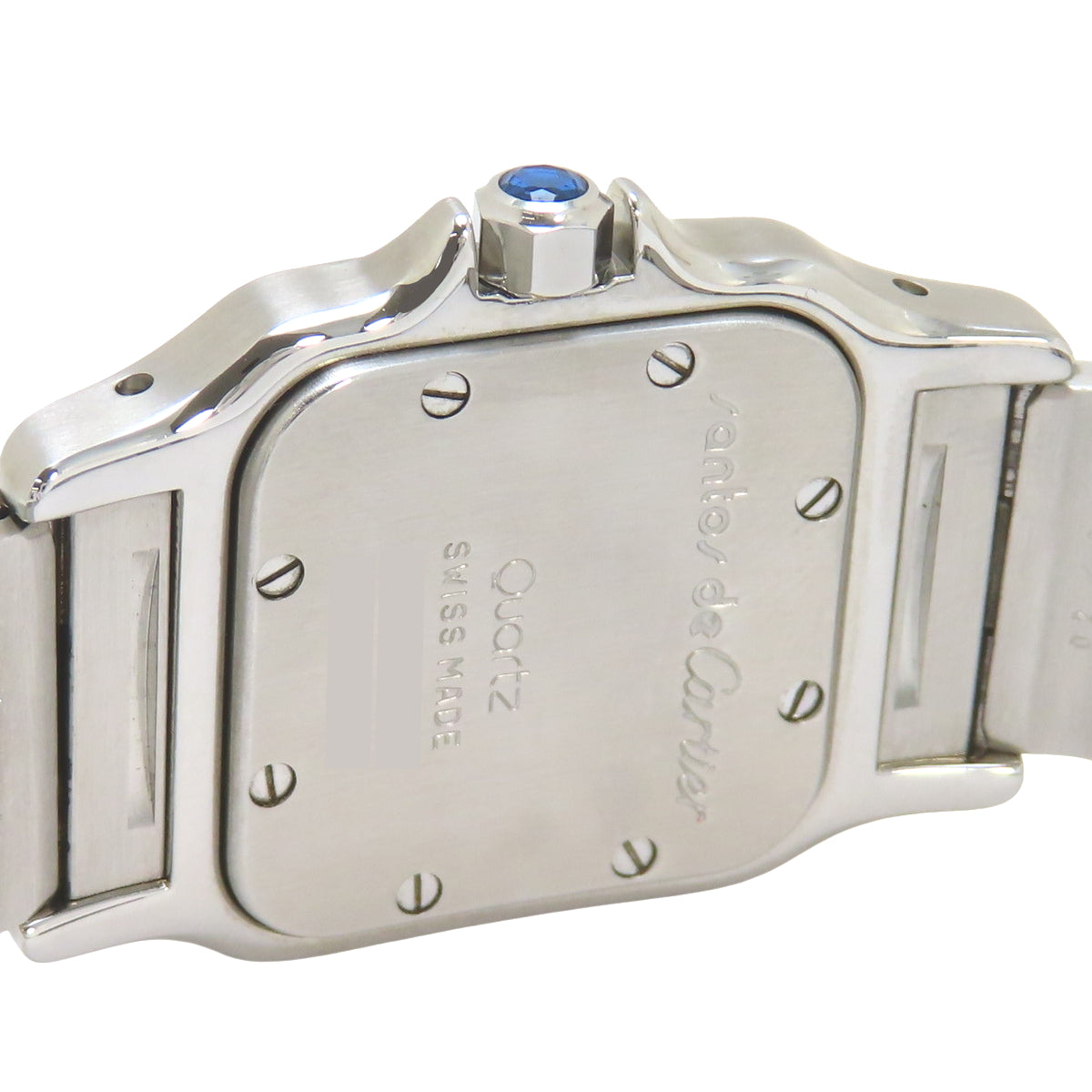 W20012C4 桑托斯-杜蒙 SM YG/SS 石英 白色