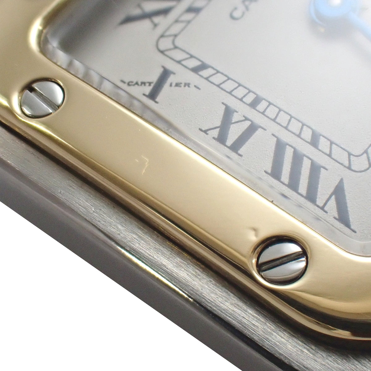 W20012C4 桑托斯-杜蒙 SM YG/SS 石英 白色