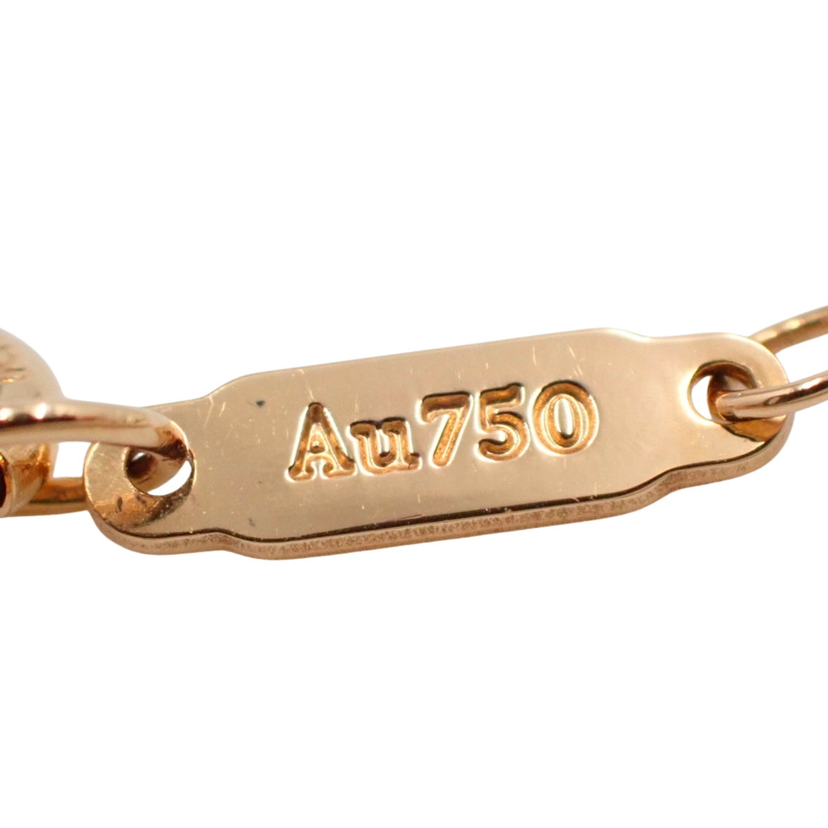 Smile Pendant with Small Diamond in 18K Pink Gold and PG