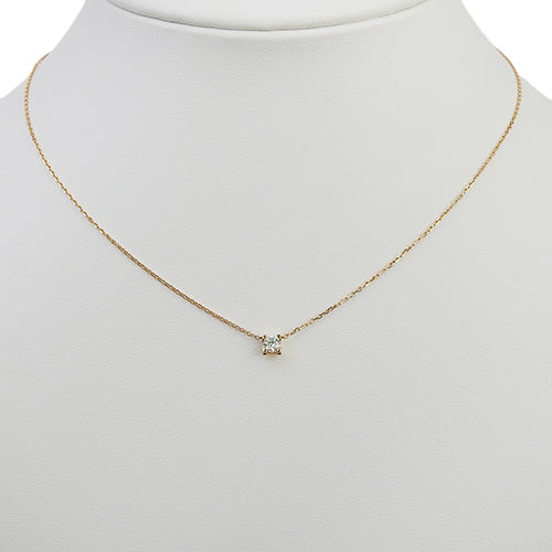 C de Cartier Diamond Necklace D0.2K 18K Pink Gold PG
