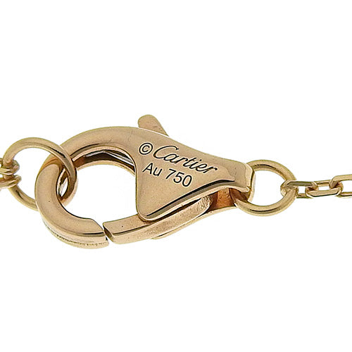 C de Cartier Diamond Necklace D0.2K 18K Pink Gold PG