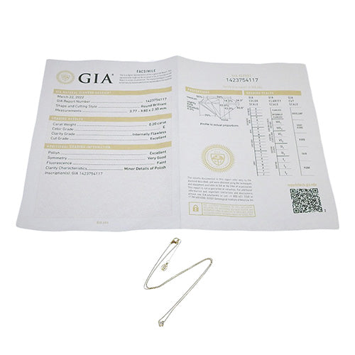 C de Cartier Diamond Necklace D0.2K 18K Pink Gold PG