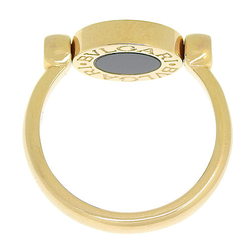 Flip Ring in Onyx/Mother of Pearl, 18K Pink Gold and PG