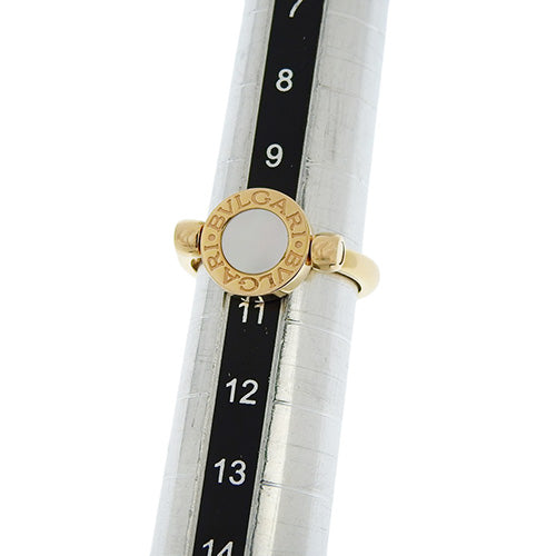 Flip Ring in Onyx/Mother of Pearl, 18K Pink Gold and PG