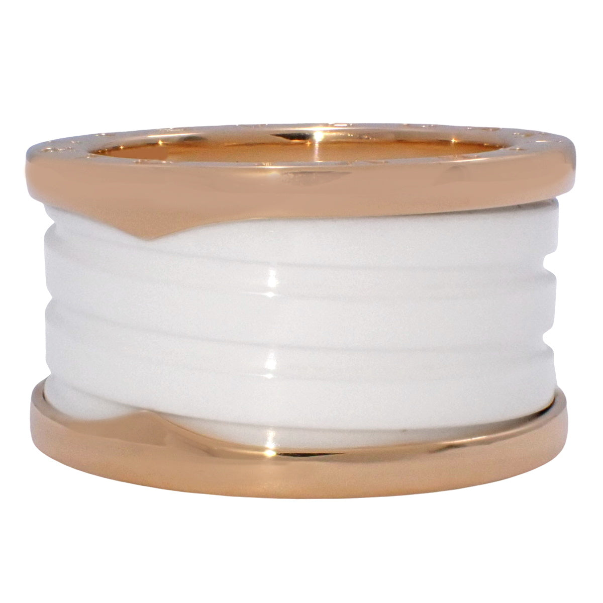 ビー・ゼロワン リング K18 ピンクゴールド PG セラミック