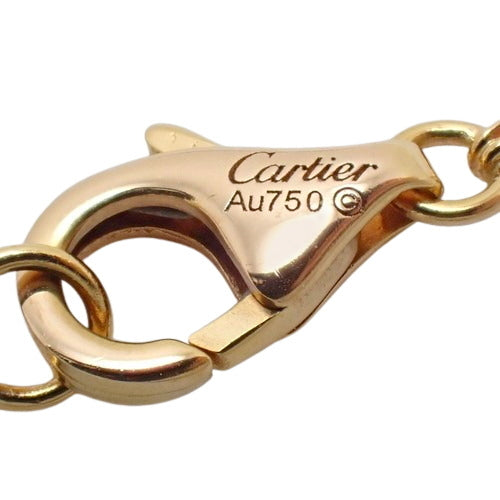 ラブスリーフープ ネックレス ダイヤモンド K18 ピンクゴールド PG セラミック