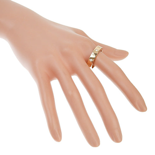 18K 玫瑰金和 PG 镶嵌钻石的罗马冰糕戒指