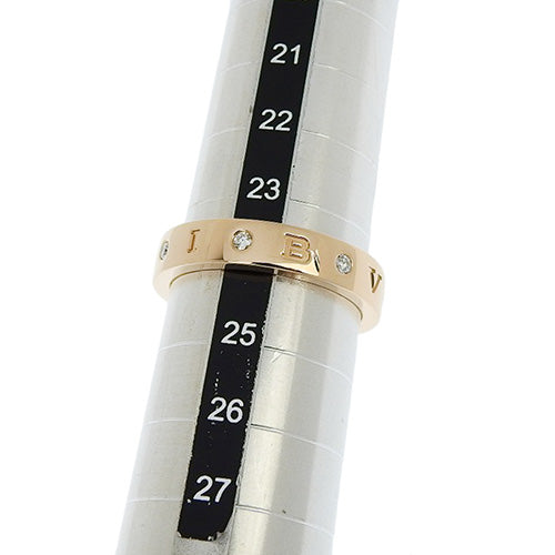 18K 玫瑰金和 PG 镶嵌钻石的罗马冰糕戒指