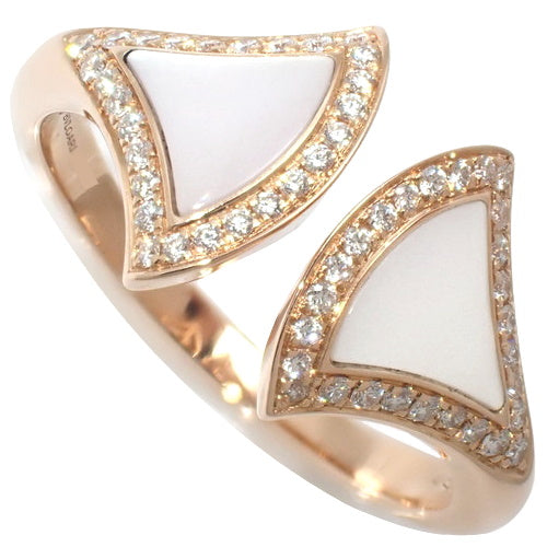Diva's Dream Ring Mother of Pearl/Diamond 18K Pink Gold PG