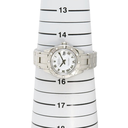 80319 デイトジャスト パールマスター WG D番 自動巻き ホワイト 12Pダイヤべセル