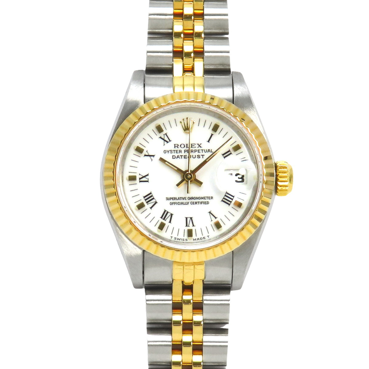 69173 Datejust SS/YG L series Automatic winding White dial