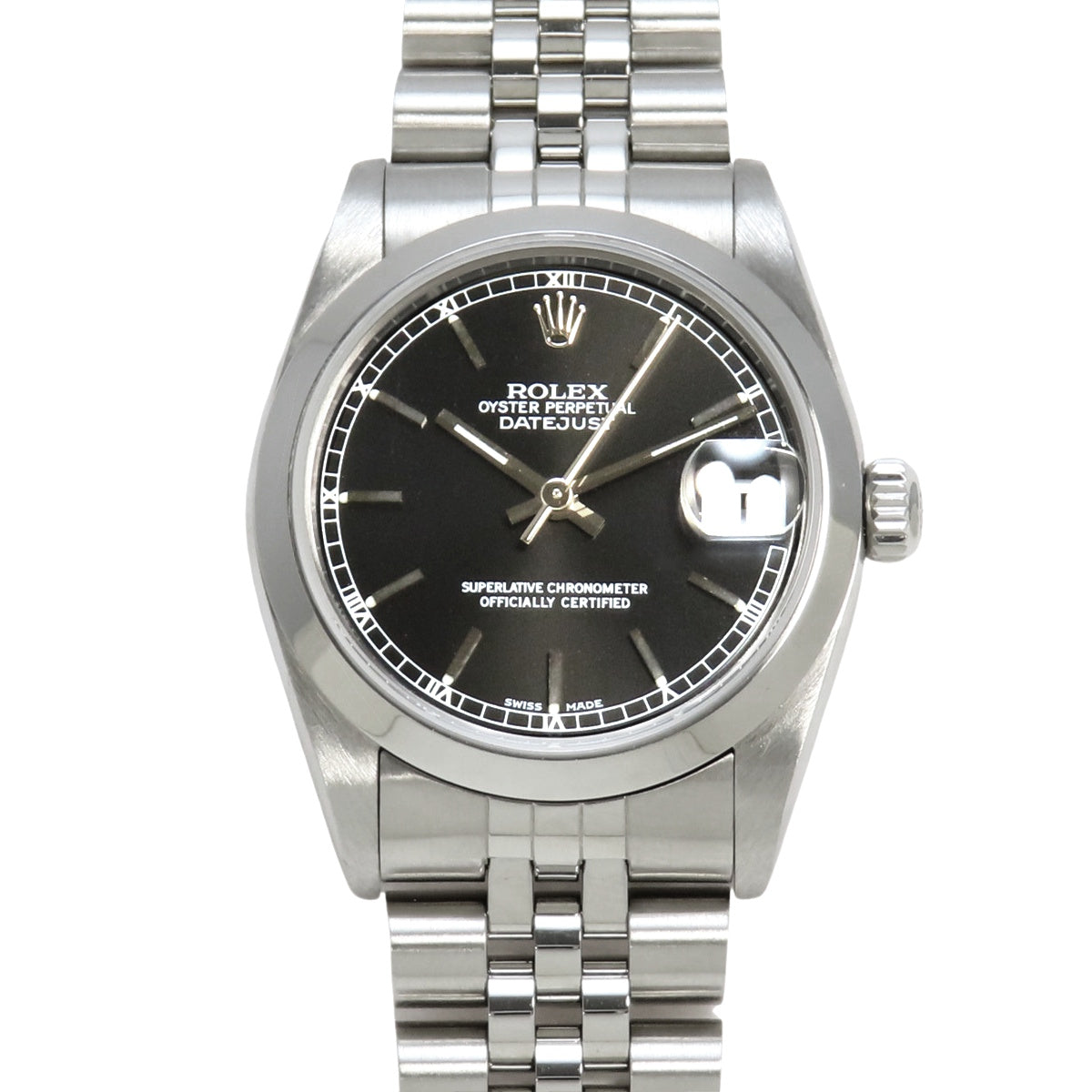 Datejust 78240 不锈钢 A 系列黑色自动腕表,配 Jubilee 表带