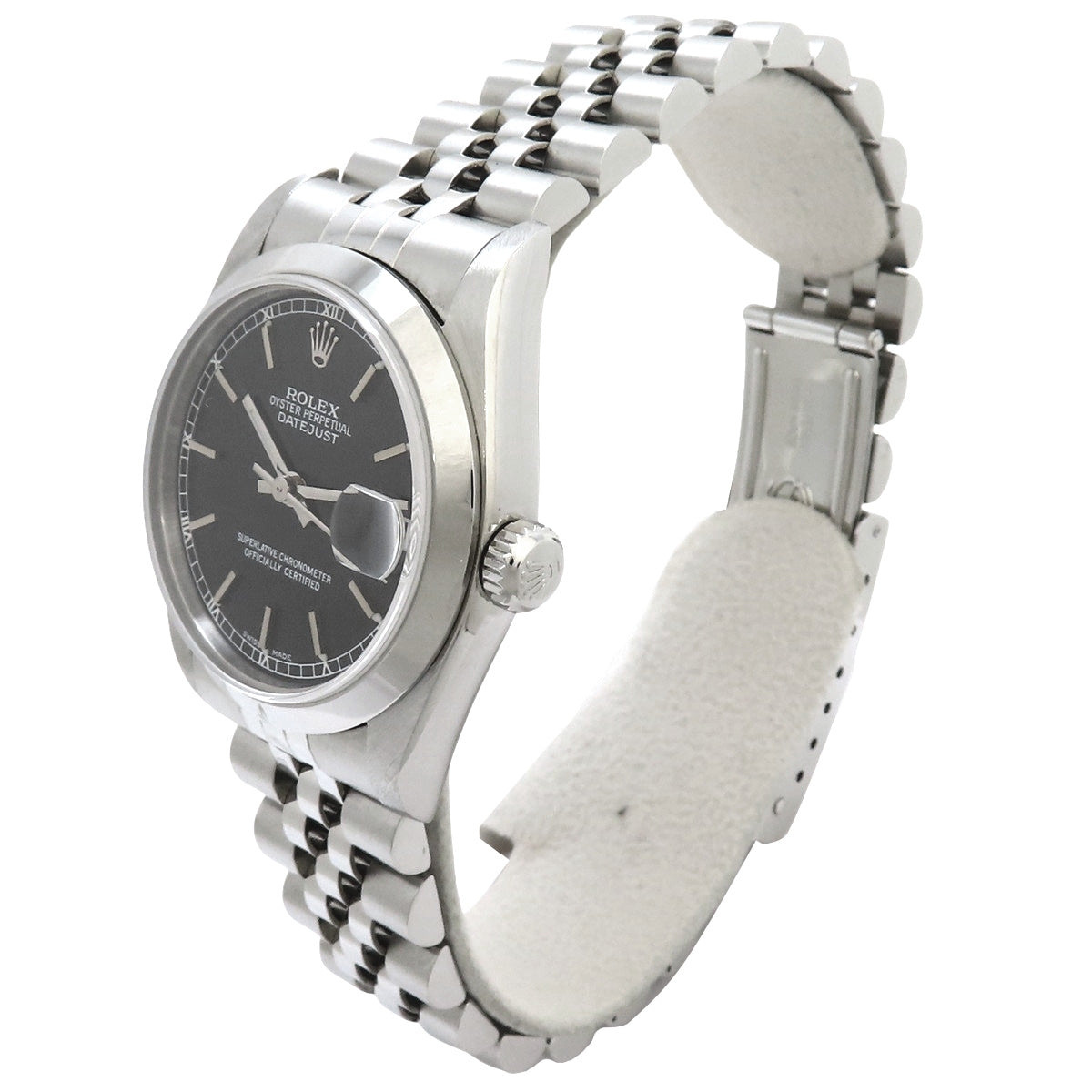 Datejust 78240 不锈钢 A 系列黑色自动腕表,配 Jubilee 表带