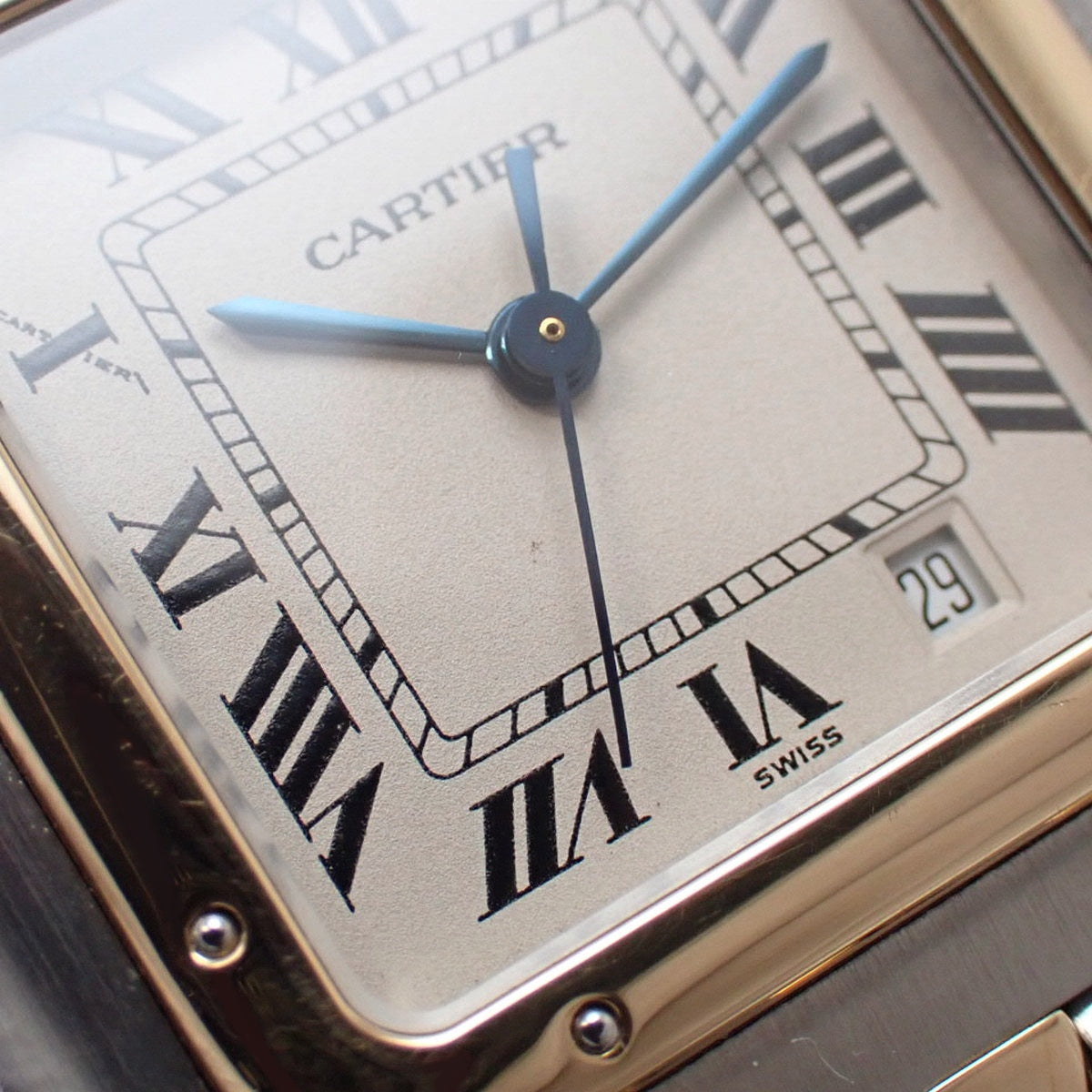 パンテール MM 3ロウ W25029B8 YG/SS クオーツ ホワイト