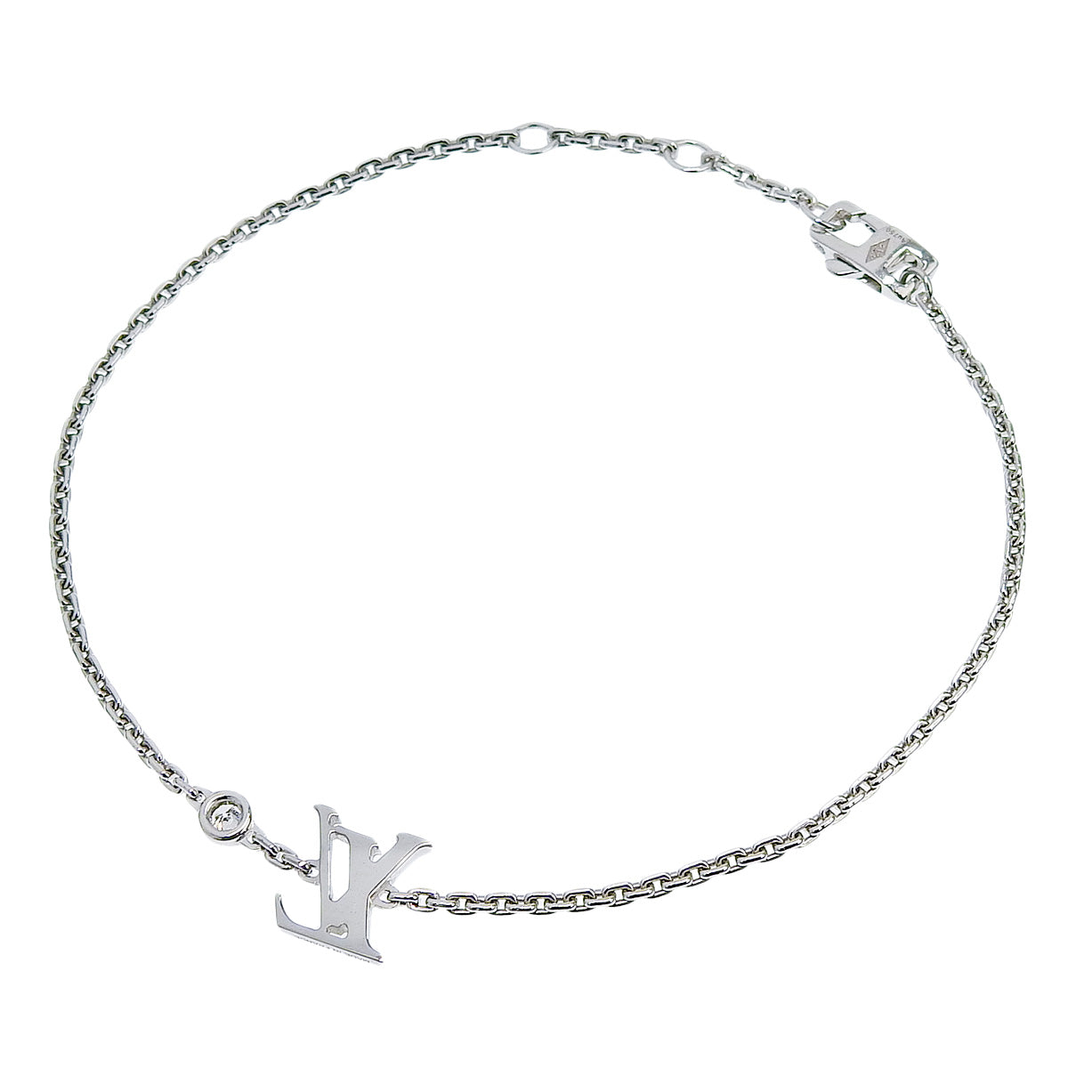 Idylle Blossom LV Diamond Bracelet in 18K White Gold and WG (1PD)