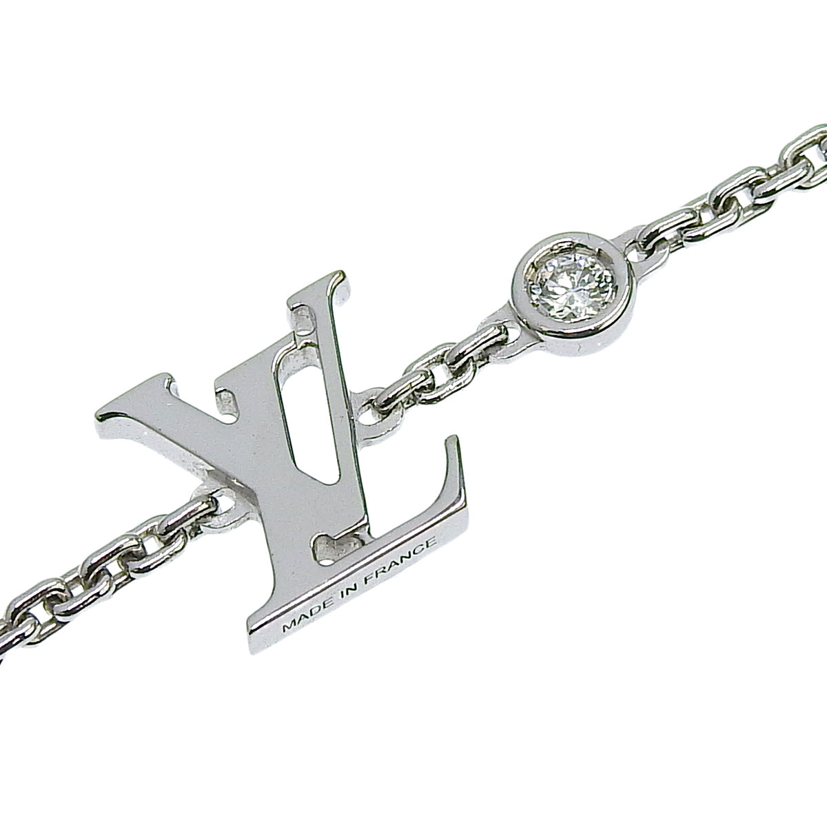 Idylle Blossom LV Diamond Bracelet in 18K White Gold and WG (1PD)