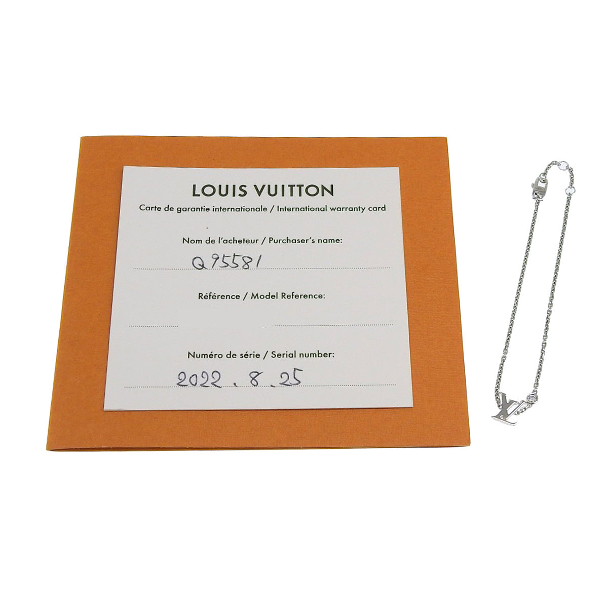 ブレスレット イディール ブロッサム LV ダイヤモンド K18 ホワイトゴールド WG 1PD