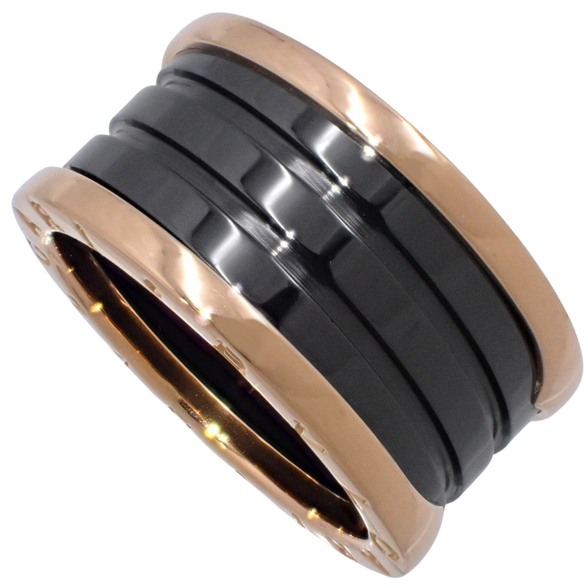 B.zero1 Ring K18 Pink Gold PG Ceramic