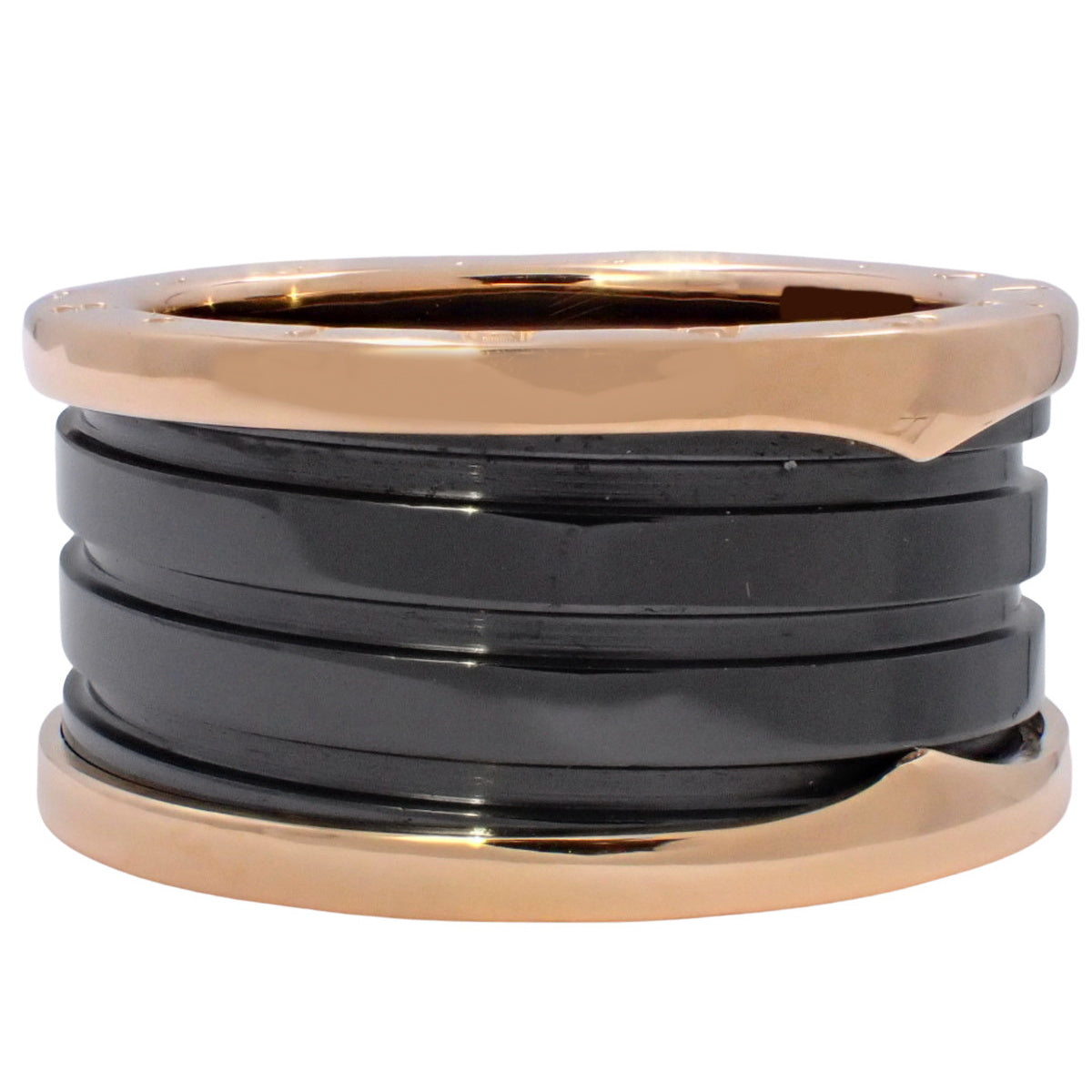 ビー・ゼロワン リング K18 ピンクゴールド PG セラミック