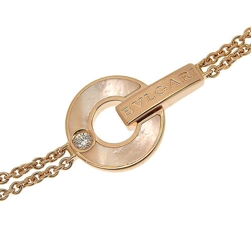 Bvlgari Bvlgari Bracelet Diamond/Mother of Pearl 357317 K18 Pink Gold PG Accessories Jewelry 1PD