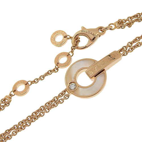 Bvlgari Bvlgari Bracelet Diamond/Mother of Pearl 357317 K18 Pink Gold PG Accessories Jewelry 1PD