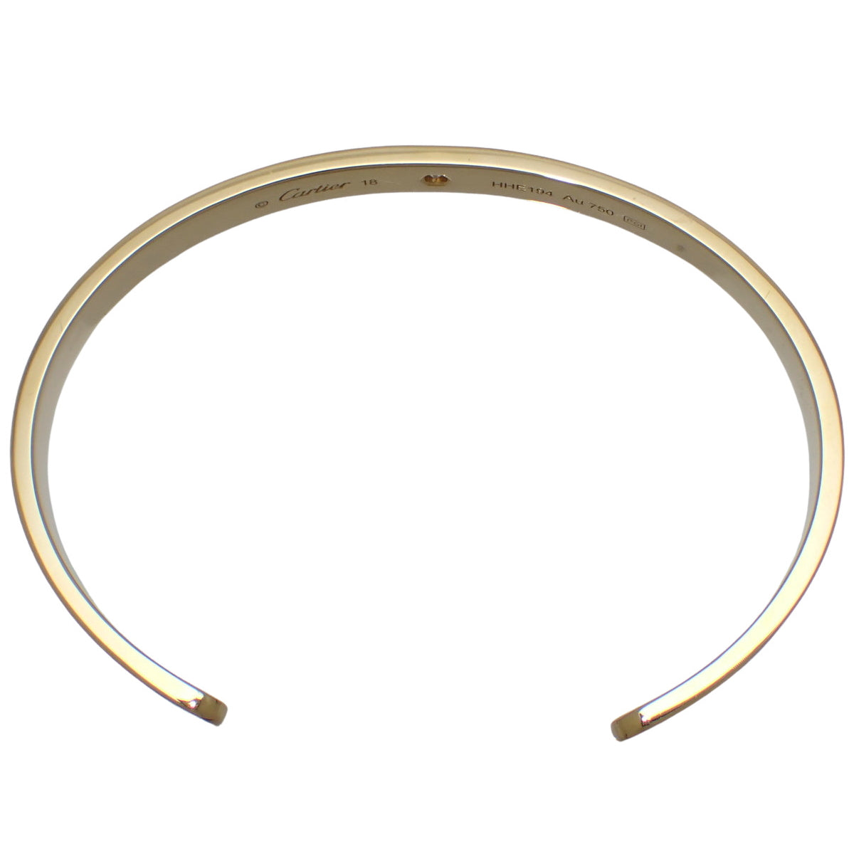 LOVE Bracelet Open Diamond K18 Yellow Gold YG