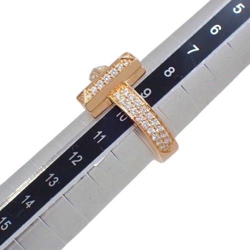 T One Ring with Diamond, 18K Pink Gold, PG