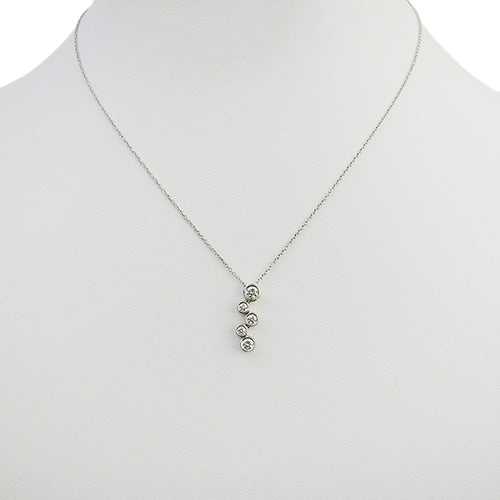 バブル ネックレス ダイヤモンド プラチナ Pt950 アクセサリー ジュエリー 5PD