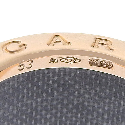 ビー・ゼロワン リング K18 ピンクゴールド PG ラピスラズリ