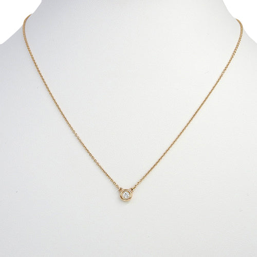 By the Yard Single Diamond Pendant in 18K Pink Gold