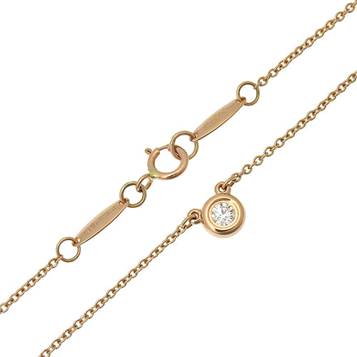 By the Yard Single Diamond Pendant in 18K Pink Gold