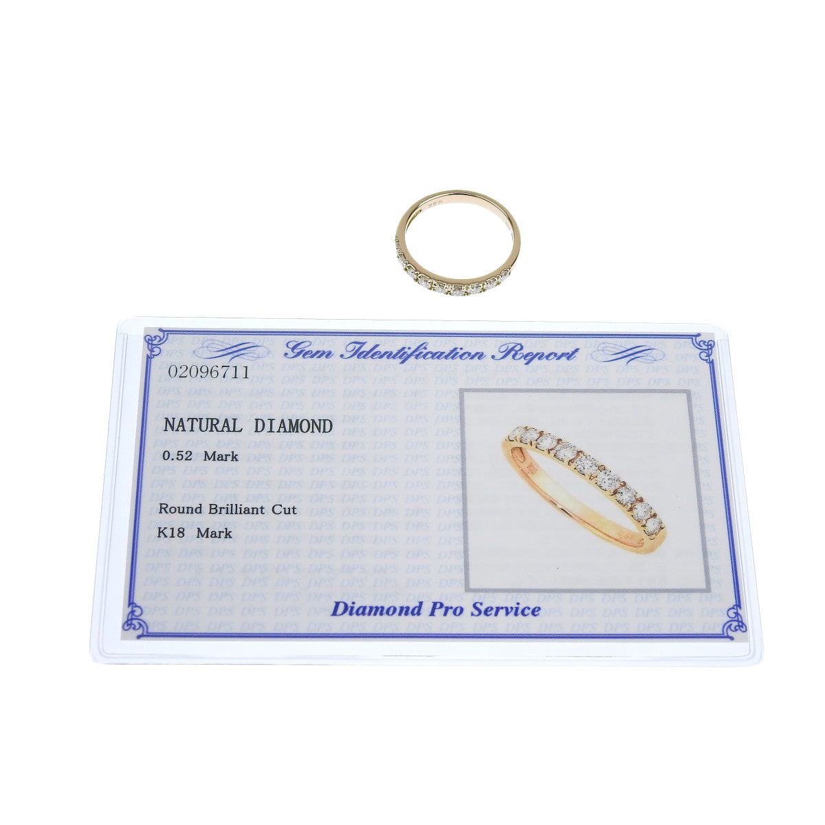 钻石戒指 D0.52 K18 粉红金 PG